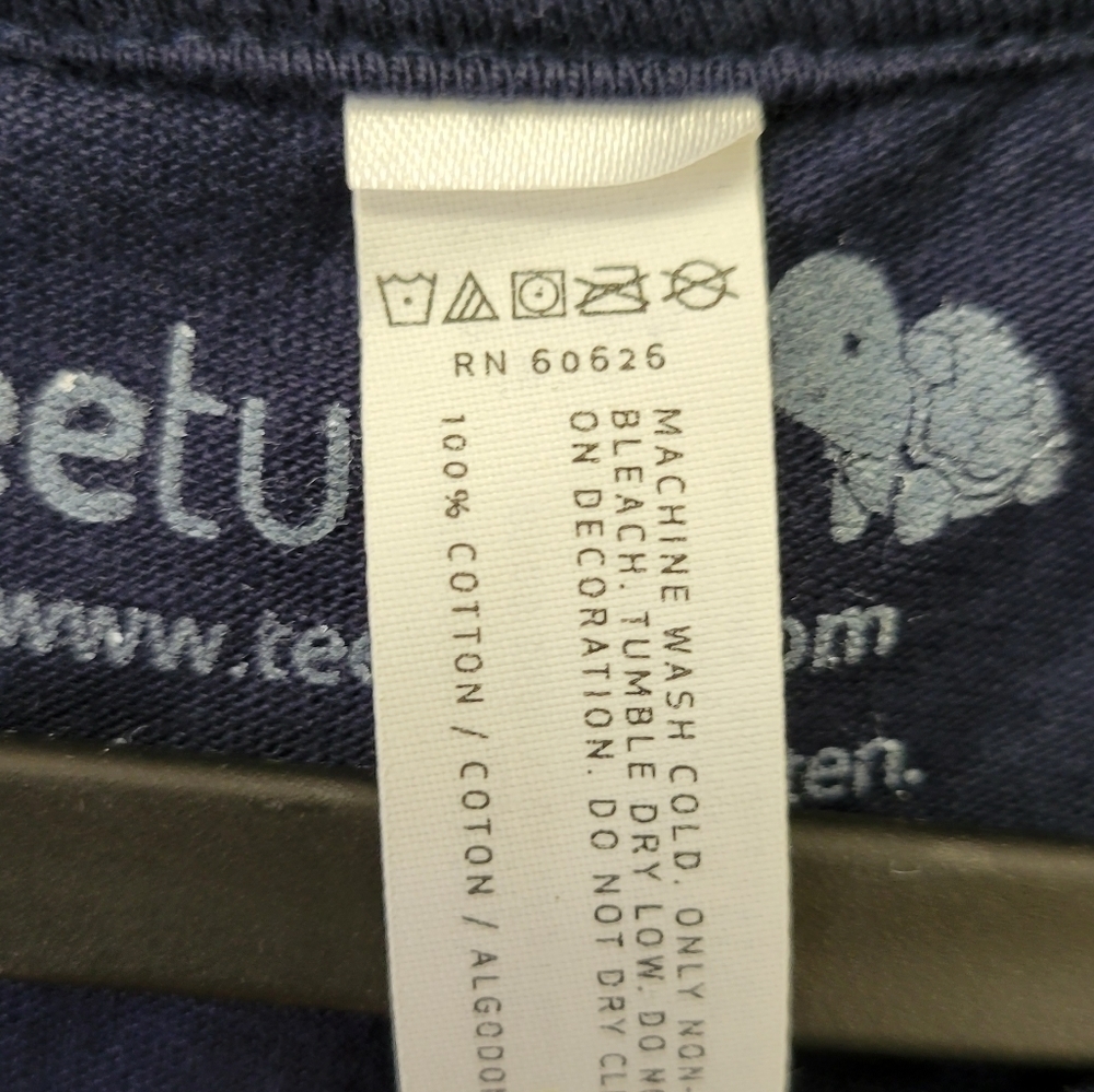 Teeturtle The powerful eagle graphic t-shirt Blue 2XL - Picture 5 of 8
